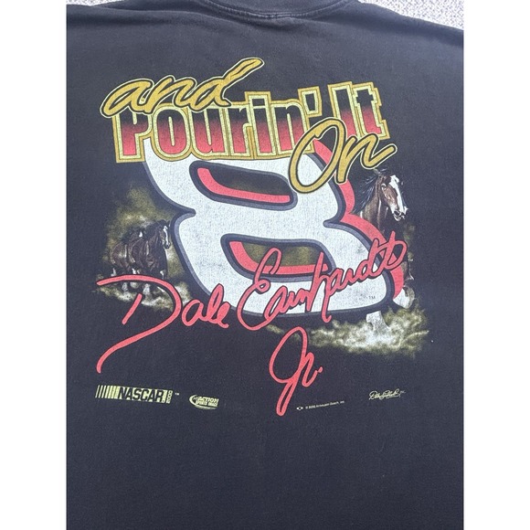 Vintage 2000 Dale Earnhardt Jr Budweiser NASCAR Racing Tshirt 2X - Picture 7 of 7